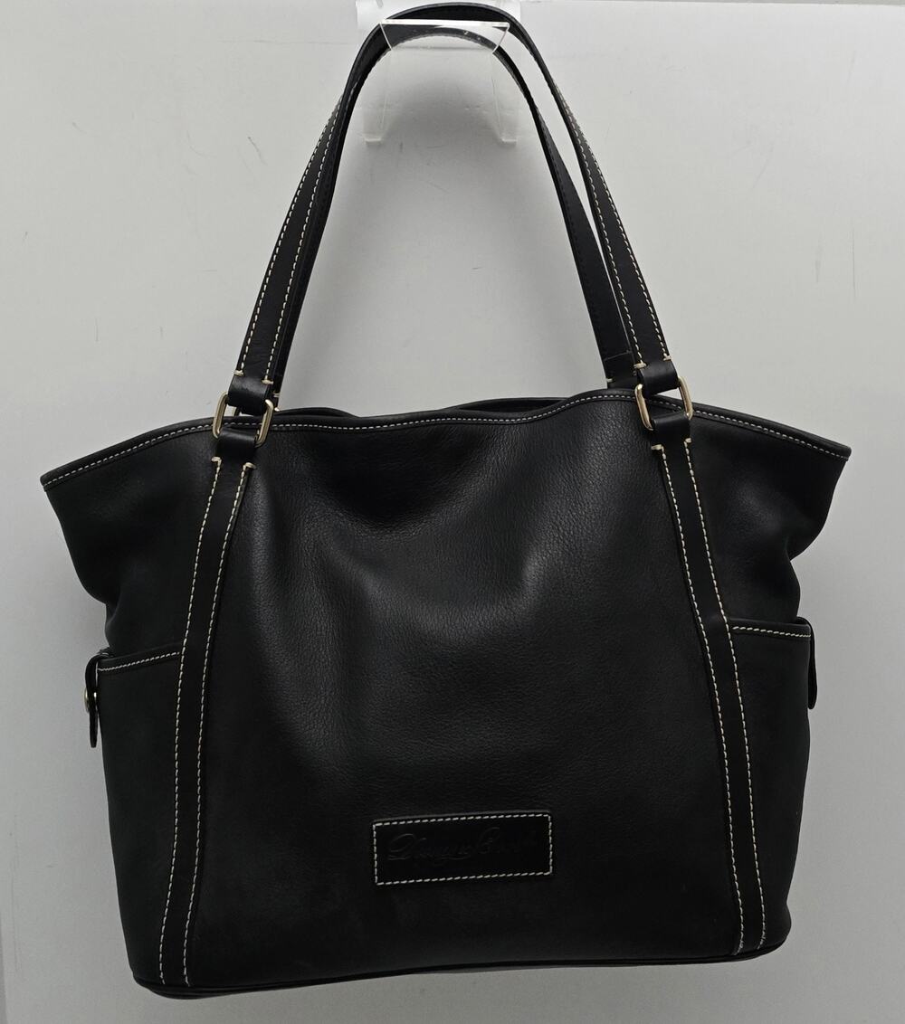 Dooney & Bourke Kristen Shoulder Tote Bag Large Black Florentine Leather